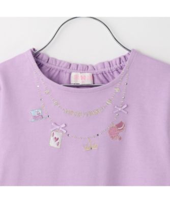 アリスネックレス刺しゅう 長袖Tシャツ 6063212 | mezzo piano