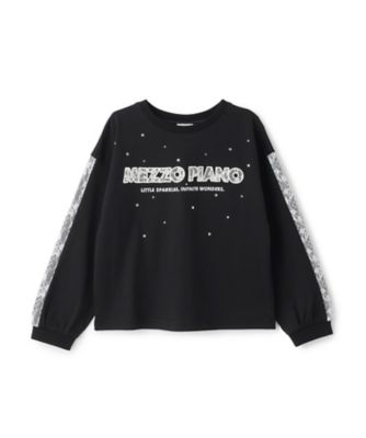 袖ロゴレースライン 長袖Tシャツ 6063219 | mezzo piano
