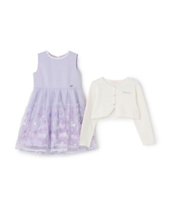 お花刺しゅうドレス ＆ニットカーディガン セット 6063309