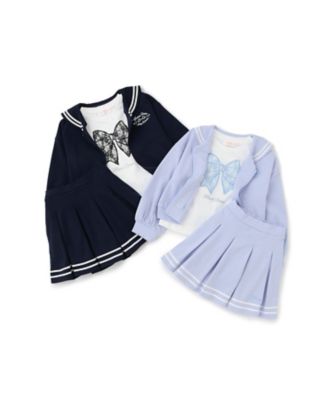 セーラーZIPパーカ＆ラインスカパン＆半袖Tシャツセット