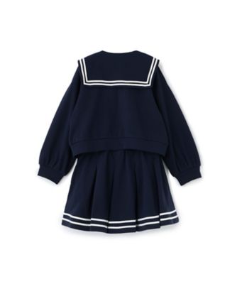 セーラーZIPパーカ＆ラインスカパン＆半袖Tシャツセット