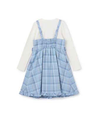 ロゴ刺しゅうキャミワンピース＆長袖Tシャツセット 6063316