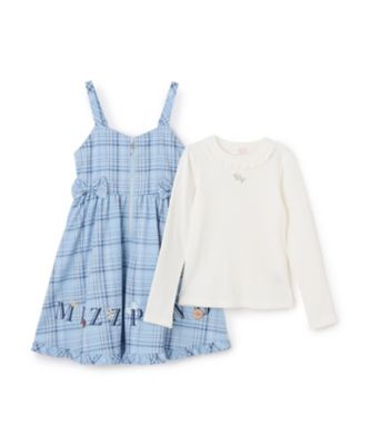 ロゴ刺しゅうキャミワンピース＆長袖Tシャツセット 6063316