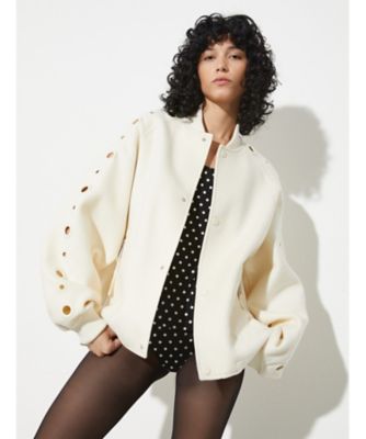 ラッセルノ　ダブルジップアップジャケット ホワイト/グリーン　SIZE6 ミズノ（MIZUNO）（メンズ、レディース）N-XT ウォームアップ