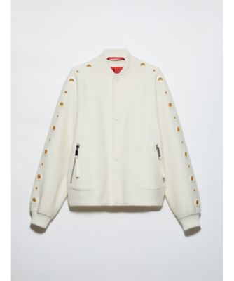 エドット ダブル ウーブン ウール ボンバー ジャケット