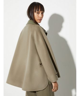 極美品✨定価7万　デパリエ　ダブルフェイスロングジレ　ウール　ブラック　38 送料無料】ウールダブルフェイスジップベスト 7925－230