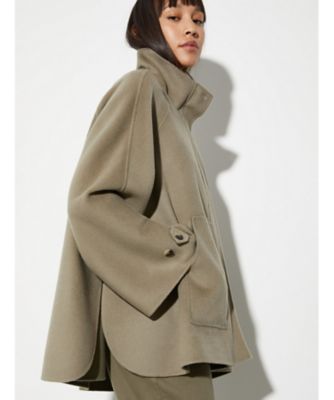 極美品✨定価7万　デパリエ　ダブルフェイスロングジレ　ウール　ブラック　38 予約]ウールタッチビッグスタンドロングコート/ブラック – Lumier