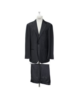 【超美品】リングヂャケット　スーツ 50 ピュアシルク グリーンスーツ RT026F65E | RING JACKET (Men