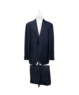 RING JACKET ネイビーシャドウチェックスーツ 44 ラルディーニ シャドーグレンチェック ネイビースーツ RT026F53X | RING