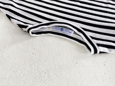 ガーゼボーダーオーバーサイズハーフＴシャツ　ＧＡＵＺＥ　ＢＯＲＤＥＲ　ＯＶＥＲＳＩＺＥ　Ｈ／Ｔ　ＳＨＩＲＴ