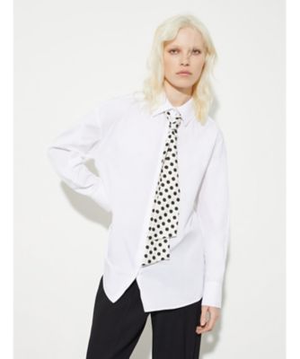 ＜MAX&Co. (Women)＞ゼブー　コットン　ポプリン　シャツ　ウィズ　タイ　６１１１０２６１０２