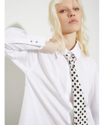 ゼブー コットン ポプリン シャツ ウィズ タイ 6111026102