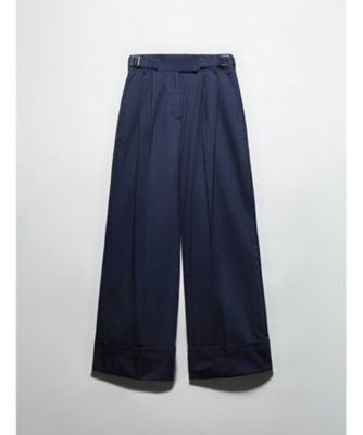 【送料無料】MAX & Co. (Women)/マックス アンド コー ガロンナ ワイドフィット ギャバジン パンツ 6136035402 NAVY パンツ・ズボン【三越伊勢丹/公式】