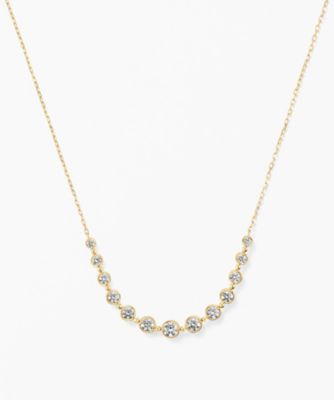 ＜festaria bijou SOPHIA (Women)＞Ｋ１８ＹＧダイヤモンドネックレス　６１４１０－２２１１０１０１０