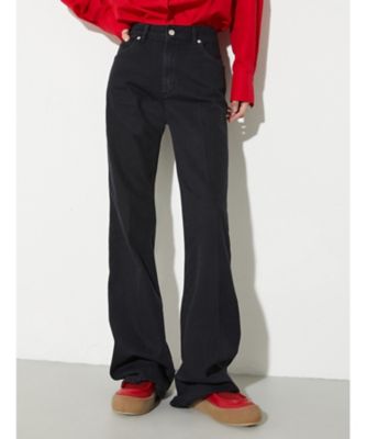 エストレーモ ブーツカット ブラック デニム ジーンズ