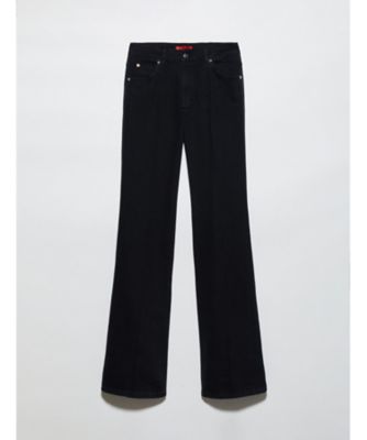 エストレーモ ブーツカット ブラック デニム ジーンズ