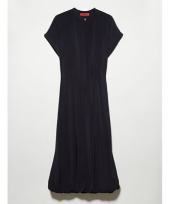 Max&Co. シルクワンピース 黒 美品】 Mame Kurogouchi / マメクロゴウチ | Silk Lace Collar A
