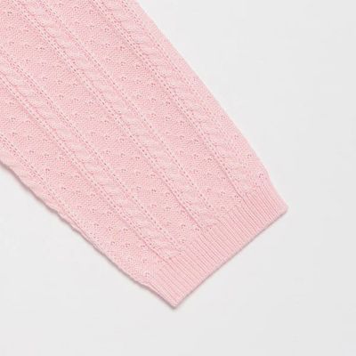 リボン刺繍ニットボレロ