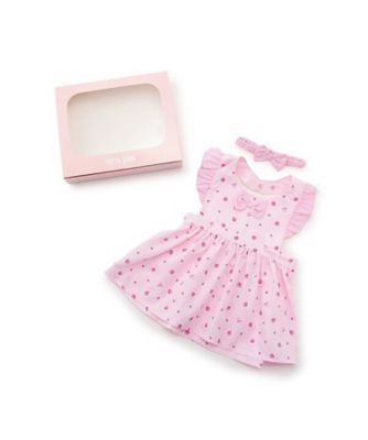 mezzo piano (Baby&Kids)/メゾ ピアノ BOX付 いちご柄エプロン&ヘアバンドセット 6251513