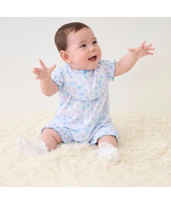 ＢＯＸつき　花柄半袖２ｗａｙオール＆スタイセット　６２５２５０５