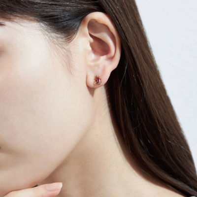 K18YGトルマリン／ダイヤモンドピアス 62582