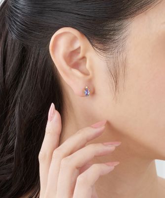 K18YGタンザナイトピアス 62583－421350000