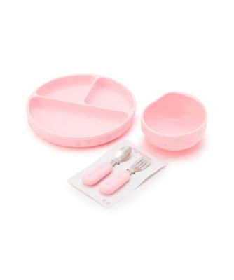 バラ柄シリコン食器セット 6261506 | mezzo piano (Baby&Kids