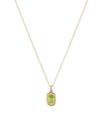 ＜festaria bijou SOPHIA (Women)＞Ｋ１８ＹＧ　ペリドット・ダイヤモンド　ネックレス　６２６４０－２２１３４００００