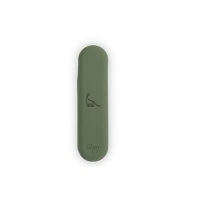 キッズ用カトラリーセット　ｗ／ｃａｓｅ　Ｇｒｅｅｎ