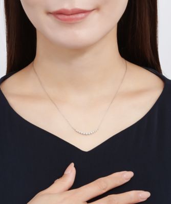 Ptダイヤモンドネックレス 63000M211100460