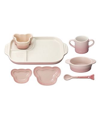 ＜三越伊勢丹/公式＞ LE CREUSET/ル・クルーゼ ベビー・テーブルウェア・セット ミルキーピンク 皿【三越伊勢丹/公式】