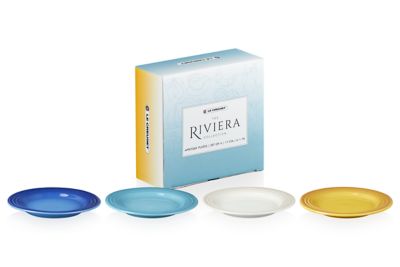 LE CREUSET/ル・クルーゼ 【ル・クルーゼおまとめ】アペタイザー　プレート　１７ｃｍ　（４枚入り）　リビエラコレクション