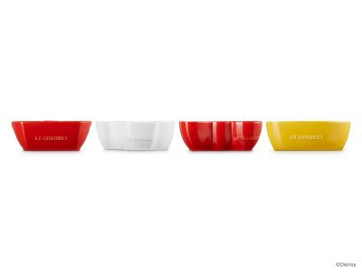 【ル・クルーゼおまとめ】ミッキー＆ミニー／ミニ・ディッシュ（４個入り）