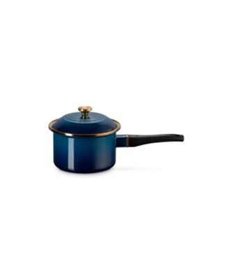＜LE CREUSET＞【ル・クルーゼおまとめ】ＥＯＳ　ソースパン　１６ｃｍ　アガベ　（ゴールドツマミ）