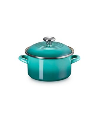 ＜LE CREUSET＞【ル・クルーゼおまとめ】ＥＯＳ　キャセロール　２０ｃｍ　ブルー　リビエラ　（ＳＳツマミ）