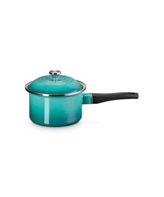 ＜LE CREUSET＞【ル・クルーゼおまとめ】ＥＯＳ　ソースパン　１６ｃｍ　ブルー　リビエラ　（ＳＳツマミ）