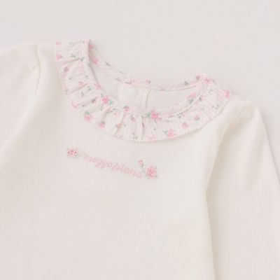 オリジナルボックスつき　小バラ柄　長袖Ｔシャツ＆スカートブルマセット