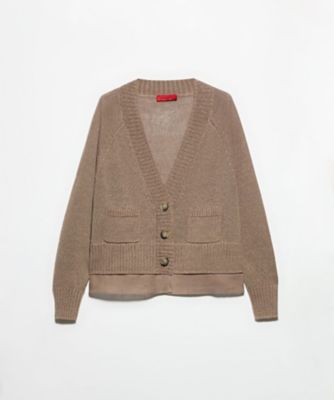 デット リネン コンビ カーディガン 6341016402 | MAX&Co