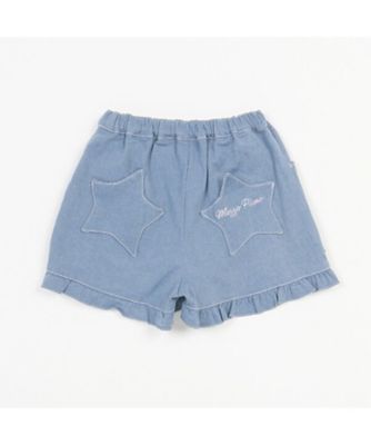裾フリル　キャンディ刺しゅうショートパンツ