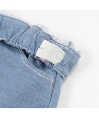 裾フリル　キャンディ刺しゅうショートパンツ