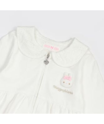 ウサギマスコット付き　うさ耳ジップパーカ　６３５１２１０