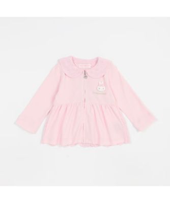 ウサギマスコット付き　うさ耳ジップパーカ　６３５１２１０