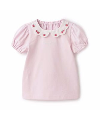 いちご刺しゅう　半袖Ｔシャツ　６３５１２０５
