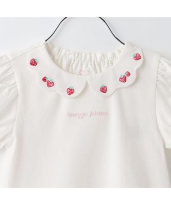 いちご刺しゅう　半袖Ｔシャツ　６３５１２０５
