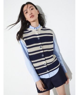 ＜MAX&Co. (Women)＞ベタ　コットン　ウール　ジレ　６３５６０４５４０２