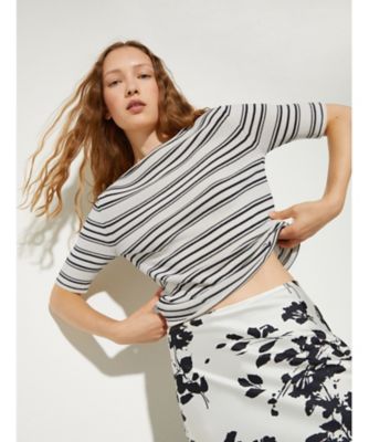 ＜MAX&Co. (Women)＞パッサータ　クレープ　ニット　Ｔシャツ　６３６１０１６３０２