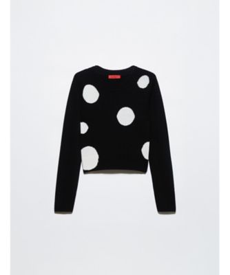 サンサ ポルカ ドット ジャカード ニット 6361036102