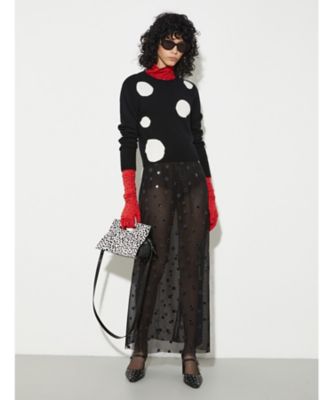 サンサ ポルカ ドット ジャカード ニット 6361036102