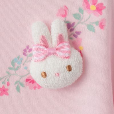 新品未使用　メゾピアノ　立体うさぎ　長袖　チュニック　トップス　80 チェック ウサギマスコット付 ティアードチュニック 6361202 | mezzo