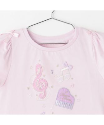音符刺繍 半袖Tシャツ 6362201 | mezzo piano (Baby&Kids